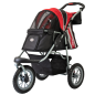 Preview: Hundebuggy Comfort EFA ECO schwarz rot für kleine Hunde