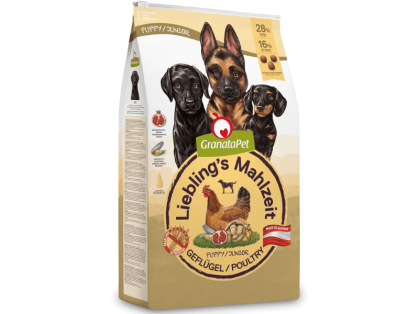 GranataPet Lieblings Mahlzeit Junior Hundefutter mit Geflügel 10 kg
