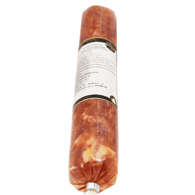 BARF Komplettmenü Huhn & Pute Frostfutter für Katzen in der Wurstverpackung