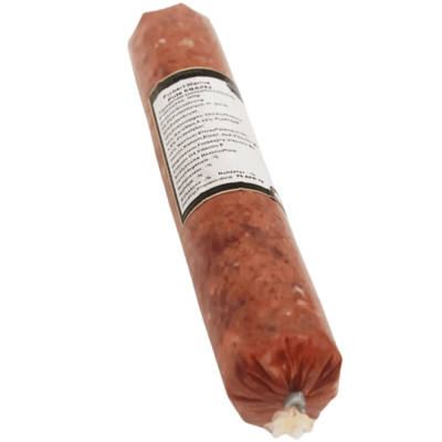 BARF Komplettmenü Pute antiallergic Frostfutter für Katzen in der Wurstverpackung