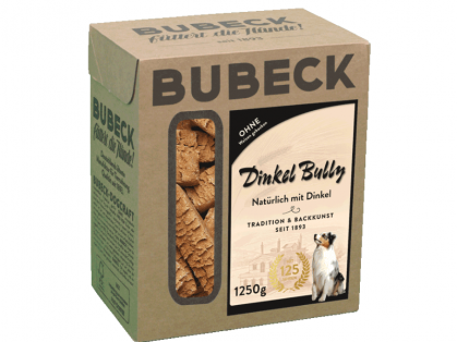 Bubeck Dinkel Bully Biskuit Hundekuchen weizenfrei 1250 g