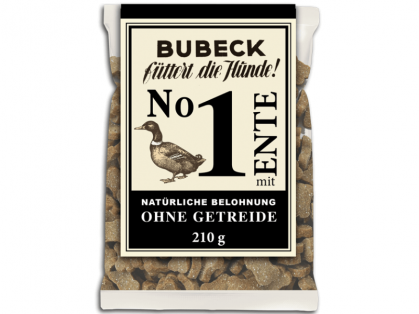 Bubeck No. 1 mit Ente getreidefreie Hundekekse 210 g