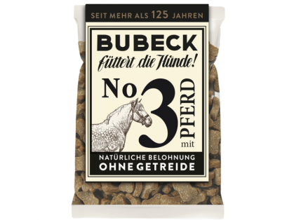 Bubeck No. 3 mit Pferd getreidefreie Hundekekse 210 g