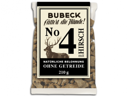 Bubeck No. 4 mit Hirsch getreidefreie Hundekekse 210 g