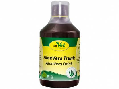cdVet AloeVera Trunk Ergänzungsfuttermittel für Hunde, Pferde und Heimtiere 500 ml