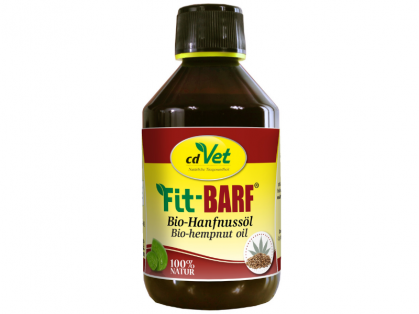 Fit-BARF Bio-Hanfnussöl Einzelfuttermittel für Hunde und Katzen 250 ml