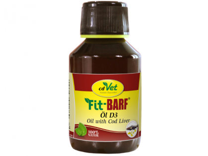 cdVet Fit-BARF Öl D3 für Hunde und Katzen 100 ml