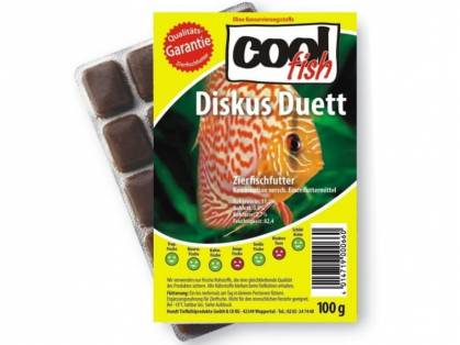 Cool fish Diskus Duett Fisch Frostfutter 100 g