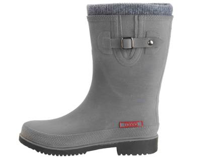 DOGGO Lotte Brushed Regenstiefel grau mit Warmfutter