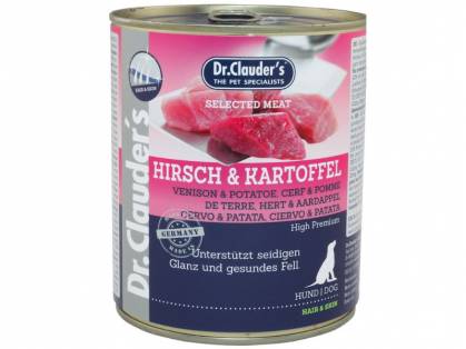 Dr. Clauder`s Selected Meat Hirsch & Kartoffel Hundefutter 800 g