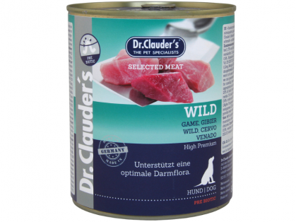Dr. Clauder`s Selected Meat Wild Hundefutter 800 g