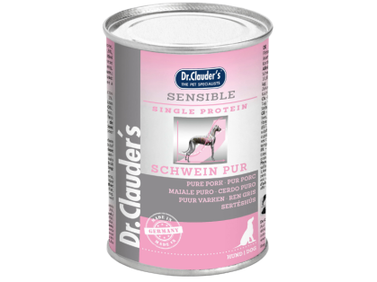 Dr. Clauder`s Selected Meat Sensible Schwein Pur Hundefutter 400 g