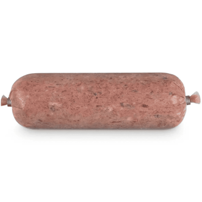 Fisch-Huhn-Mix Frostfutter für Hunde und Katzen in der Wurstverpackung