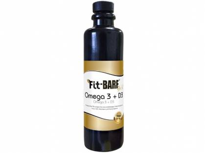 Fit-BARF Gold Omega 3 + D3 für Hunde und Katzen 200 ml