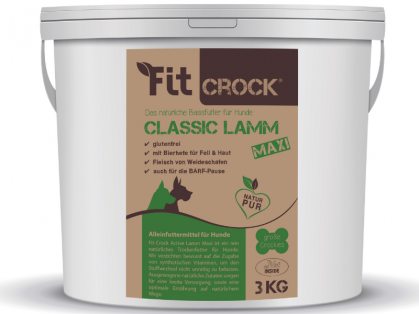 cdVet Fit-Crock Classic Lamm Maxi Hundefutter 3 kg
