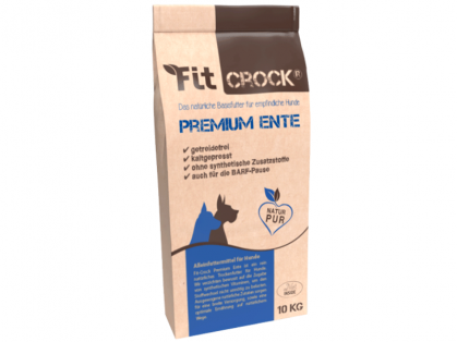 Fit-Crock Premium Ente Hundefutter 10 kg