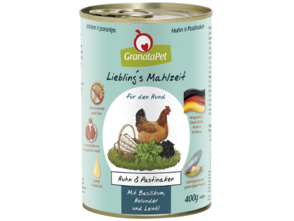 GranataPet Liebling`s Mahlzeit Huhn & Pastinaken Hundefutter 400 g