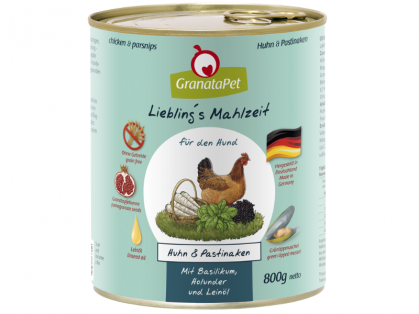 GranataPet Liebling`s Mahlzeit Huhn & Pastinaken Hundefutter 800 g
