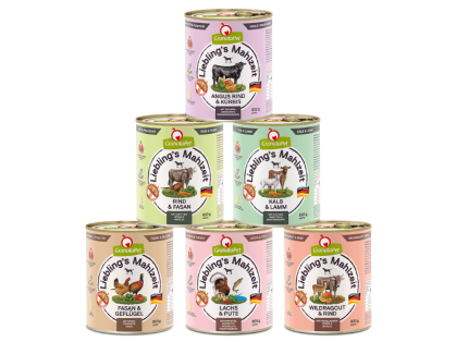 Liebling`s Mahlzeit Multipack 2 - Hundefutter nass 6 x 800 g verschiedene Sorten