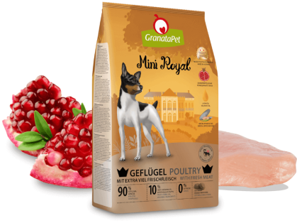 GranataPet Mini Royal Geflügel Hundefutter trocken mit allen enthaltenen Zutaten
