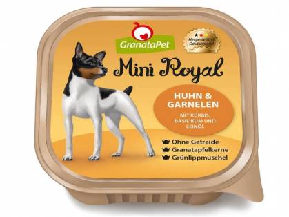GranataPet Mini Royal Huhn & Garnelen Hundefutter nass 150 g