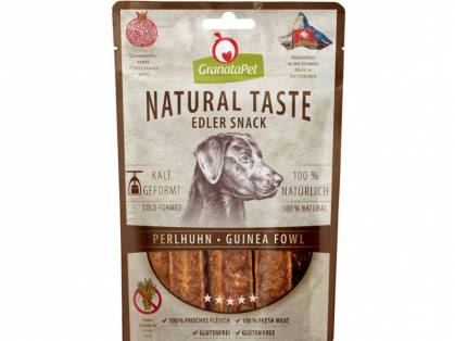 GranataPet Natural Taste Edler Snack Perlhuhn Hundesnacks 90 g