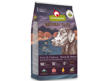 GranataPet Natural Taste Ente & Forelle Hundefutter trocken 12 kg