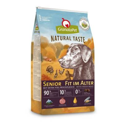 GranataPet Natural Taste Senior – Fit im Alter Hundefutter trocken 4 kg
