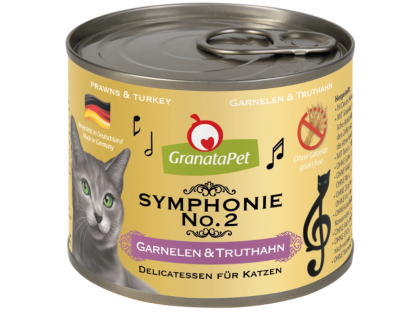 GranataPet Symphonie Nr. 2 Katzenfutter mit Garnelen & Truthahn 200 g