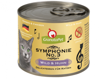 GranataPet Symphonie Nr. 3 Katzenfutter mit Wild & Huhn