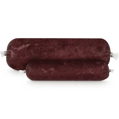 BARF Hippo-Menü Frostfutter für Hunde in der Wurstverpackung