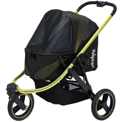 Ibiyaya® The Beast Jet Black Hundebuggy schwarz
