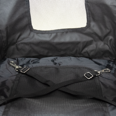 Hundebuggy Comfort Air ECO schwarz grau Liegefläche