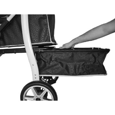 InnoPet® Monaco Hundebuggy schwarz für kleine Hunde