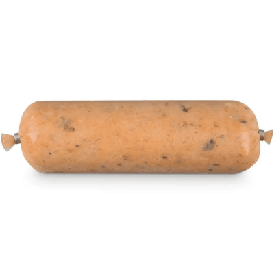 Lachs pur Frostfutter für Hunde und Katzen  in der Wurstverpackung