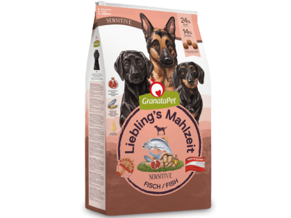 GranataPet Lieblings Mahlzeit Sensitive Hundefutter mit Fisch 10 kg