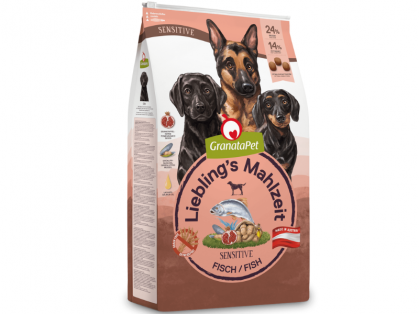 GranataPet Lieblings Mahlzeit Sensitive Hundefutter mit Fisch 10 kg