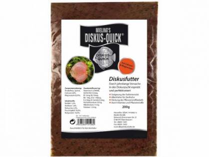 Mieling`s Diskus-Quick Fisch-Frostfutter für Diskus-Fische 15 x 200 g