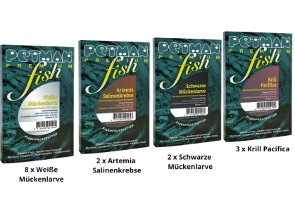 Petman fish Fisch-Frostfutter Mischpaket 15 x 100 g