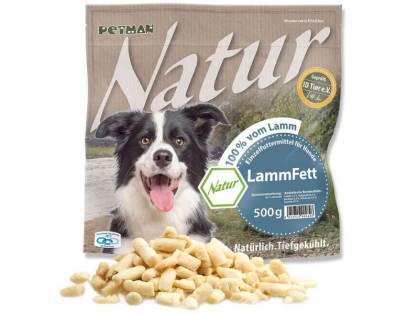 Petman Natur Lammfett Hunde Frostfutter 6 x 500 g