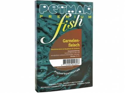 Petman Premium fish Garnelenfleisch Fisch-Frostfutter 15 x 100 g