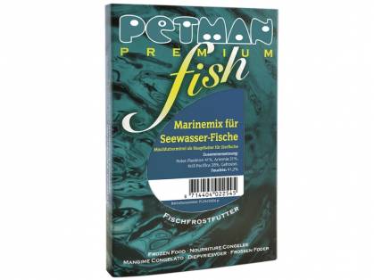Petman Premium fish Marine-Mix für Seewasserfische Fisch-Frostfutter 15 x 100 g