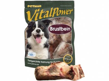 Petman Vital Power Brustbein vom Rind Hunde Frostfutter 1000 g