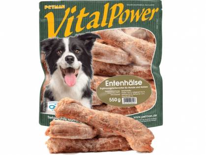 Petman Vital Power Entenhälse Hunde-Frostfutter 6 x 550 g