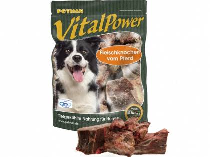 Petman Vital Power Fleischknochen vom Pferd Hundefutter 6 x 1000 g