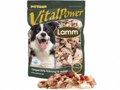 Petman Vital Power Lamm Hunde Frostfutter 1000 g