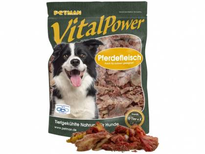 Petman Vital Power Pferdefleisch Hunde Frostfutter 1000 g
