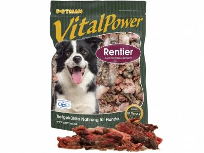 Petman Vital Power Rentier Hunde Frostfutter 1000 g