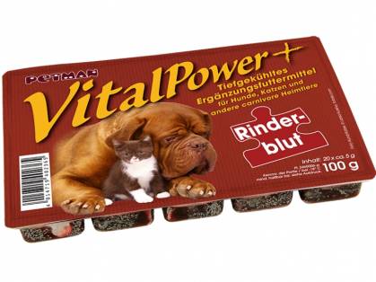 Petman Vital Power Rinderblut Hunde-Frostfutter