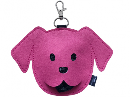 Kotbeutelspender Hund pink